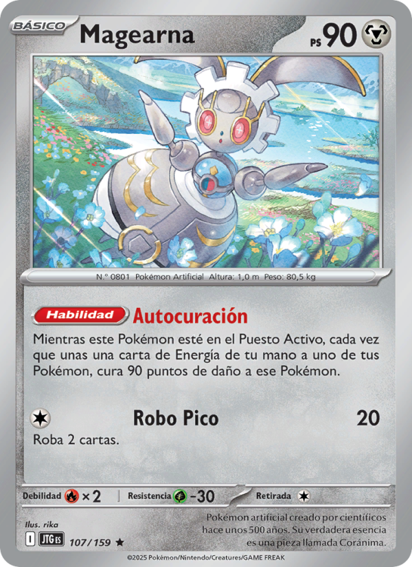 Magearna 107 — Journey Together (Spanish Pokémon TCG card)