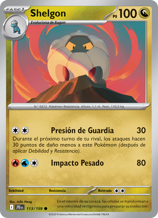 Shelgon 113 — Journey Together (Spanish Pokémon TCG card)