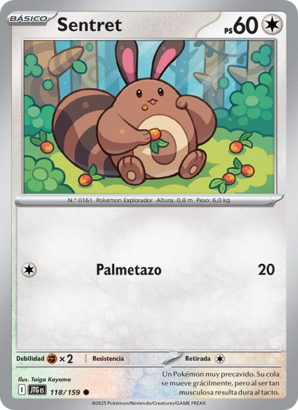 Sentret 118 — Journey Together (Spanish Pokémon TCG card)