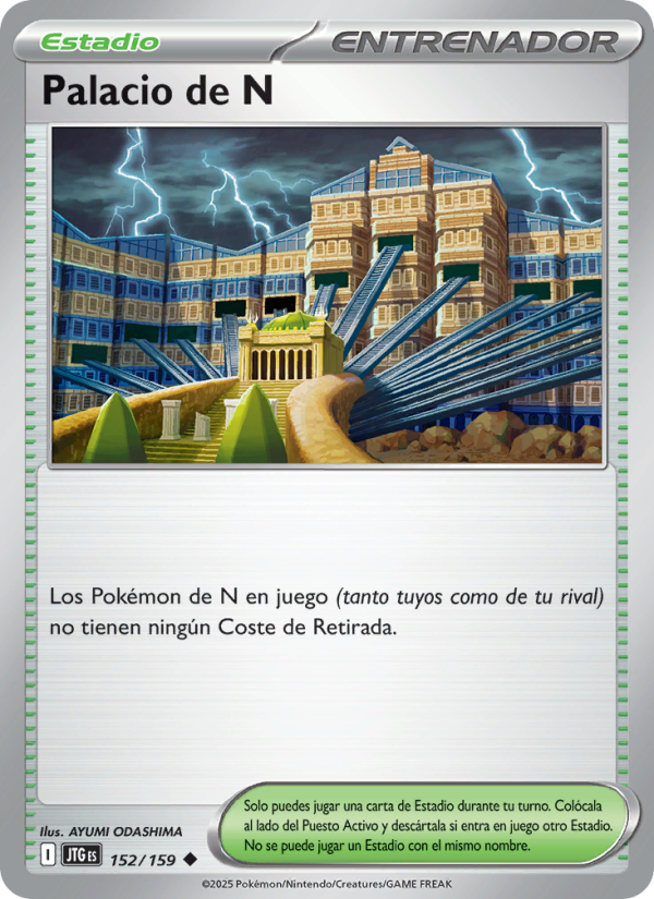 Palacio de N 152 — Journey Together (Spanish Pokémon TCG card)