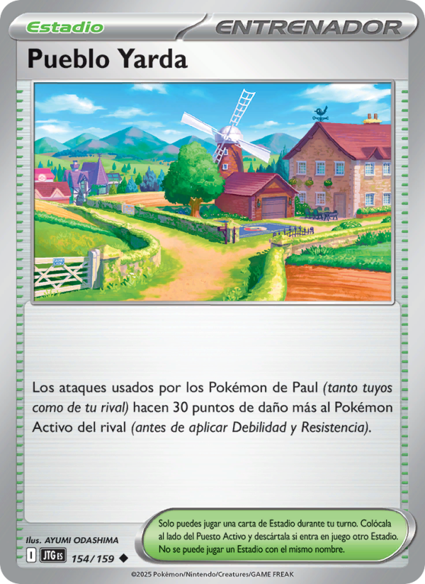 Pueblo Yarda 154 — Journey Together (Spanish Pokémon TCG card)