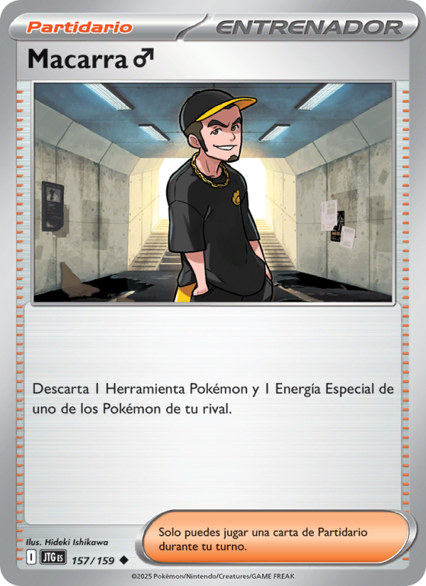 Macarra ♂ 157 — Journey Together (Spanish Pokémon TCG card)