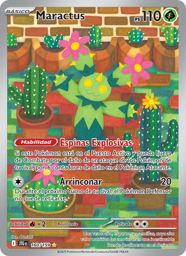 Maractus 160 — Journey Together (Spanish Pokémon TCG card)