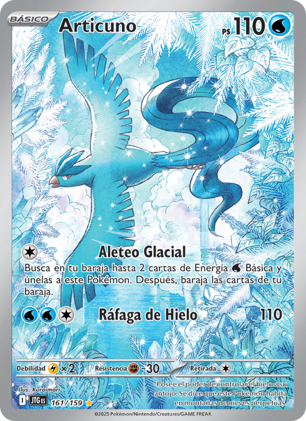 Articuno 161 — Journey Together (Spanish Pokémon TCG card)