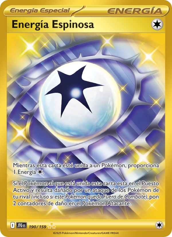 Energía Espinosa 190 — Journey Together (Spanish Pokémon TCG card)