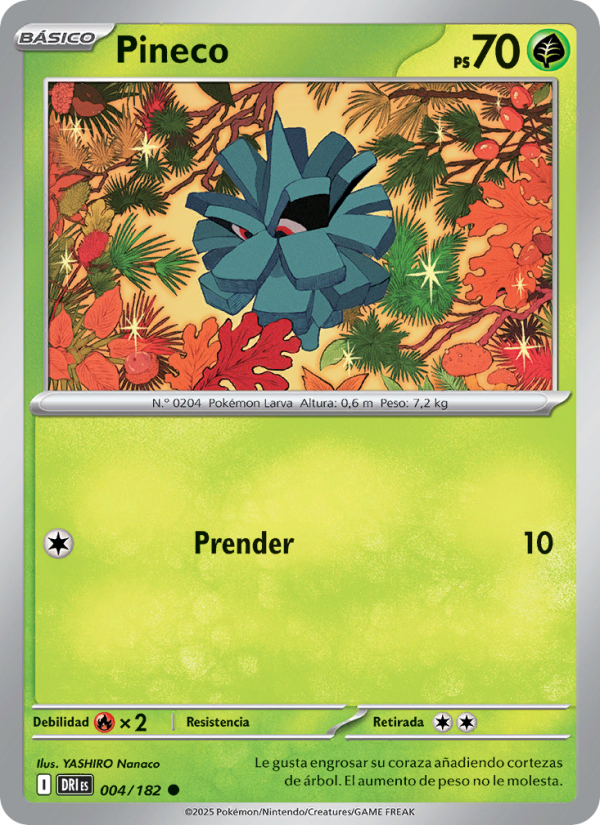 Pineco 004 — Destined Rivals (Spanish Pokémon TCG card)
