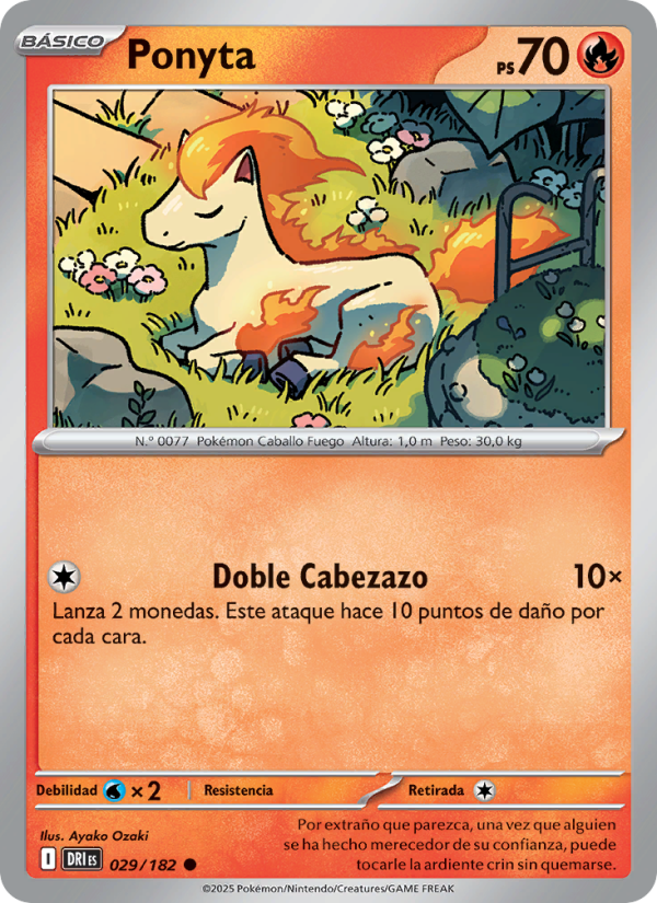 Ponyta 029 — Destined Rivals (Spanish Pokémon TCG card)