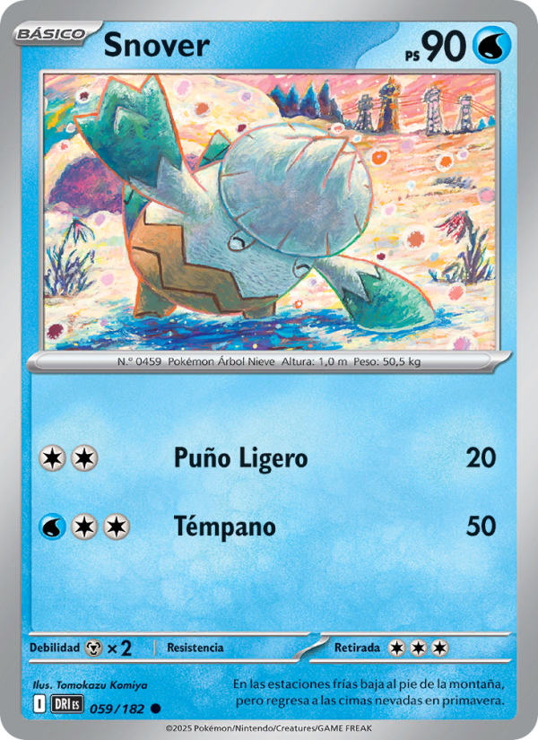 Snover 059 — Destined Rivals (Spanish Pokémon TCG card)