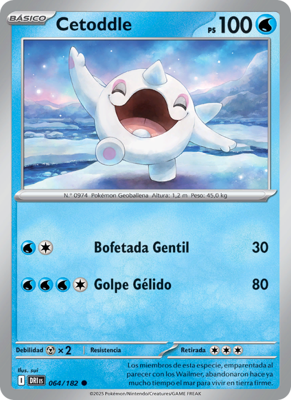 Cetoddle 064 — Destined Rivals (Spanish Pokémon TCG card)