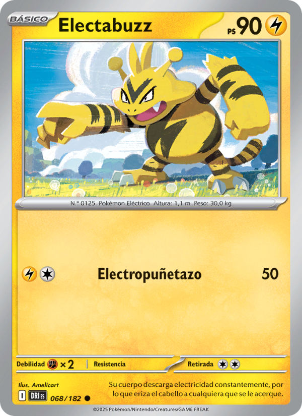 Electabuzz 068 — Destined Rivals (Spanish Pokémon TCG card)