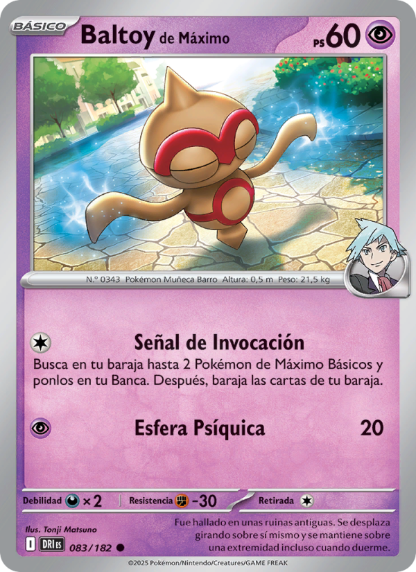 Baltoy de Máximo 083 — Destined Rivals (Spanish Pokémon TCG card)