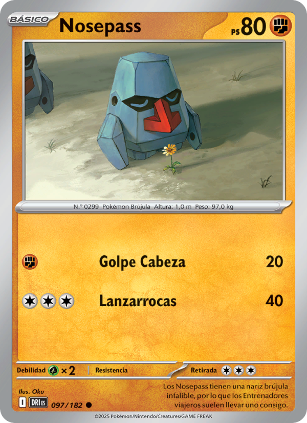 Nosepass 097 — Destined Rivals (Spanish Pokémon TCG card)