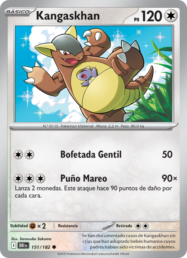 Kangaskhan 151 — Destined Rivals (Spanish Pokémon TCG card)