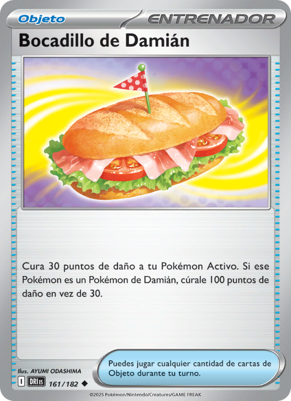 Bocadillo de Damián 161 — Destined Rivals (Spanish Pokémon TCG card)