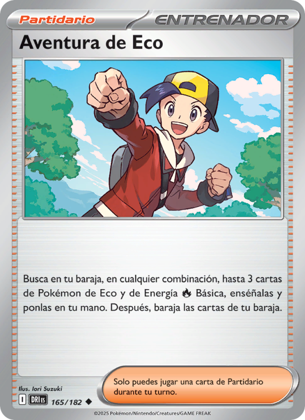 Aventura de Eco 165 — Destined Rivals (Spanish Pokémon TCG card)