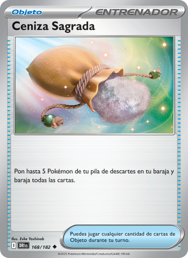 Ceniza Sagrada 168 — Destined Rivals (Spanish Pokémon TCG card)
