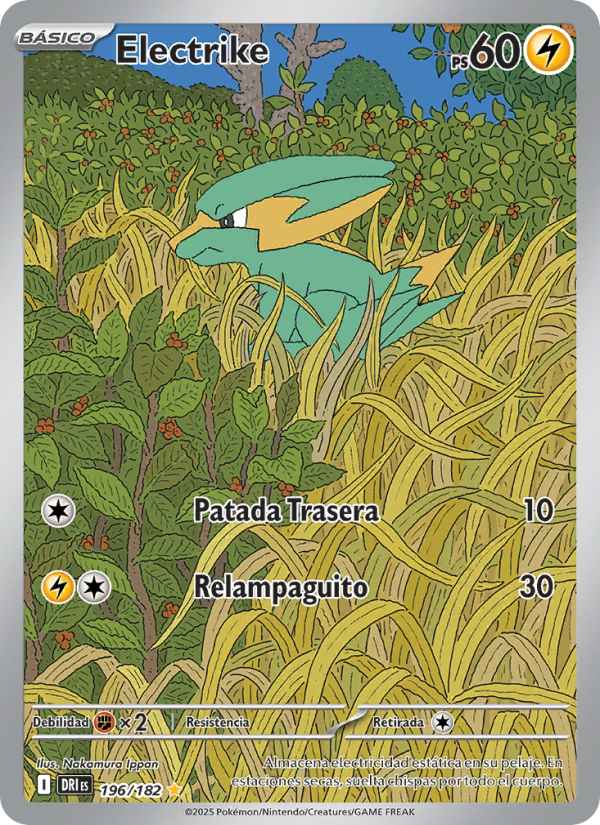 Electrike 196 — Destined Rivals (Spanish Pokémon TCG card)