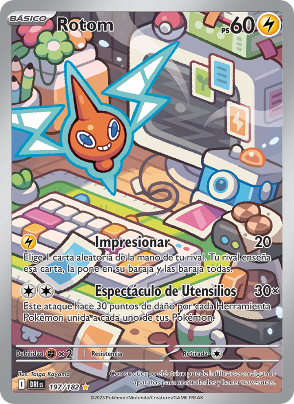 Rotom 197 — Destined Rivals (Spanish Pokémon TCG card)