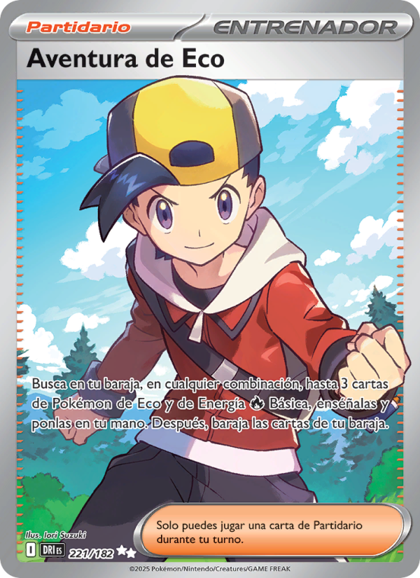 Aventura de Eco 221 — Destined Rivals (Spanish Pokémon TCG card)