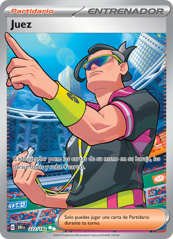 Juez 222 — Destined Rivals (Spanish Pokémon TCG card)