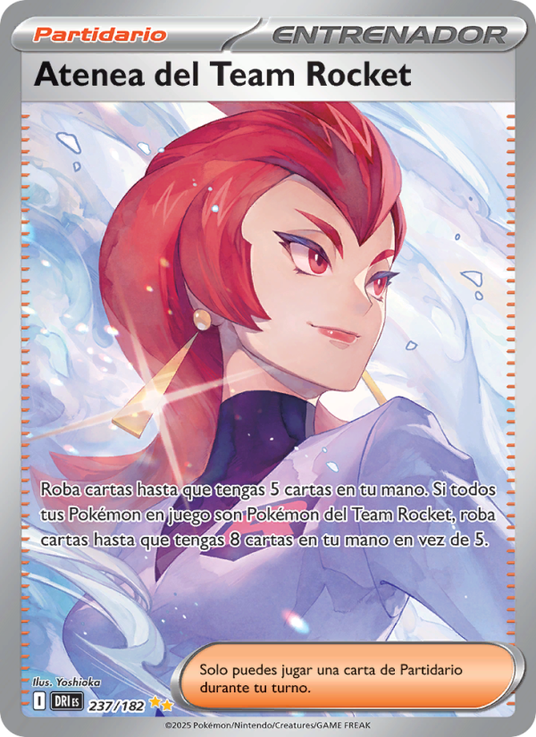 Atenea del Team Rocket 237 — Destined Rivals (Spanish Pokémon TCG card)