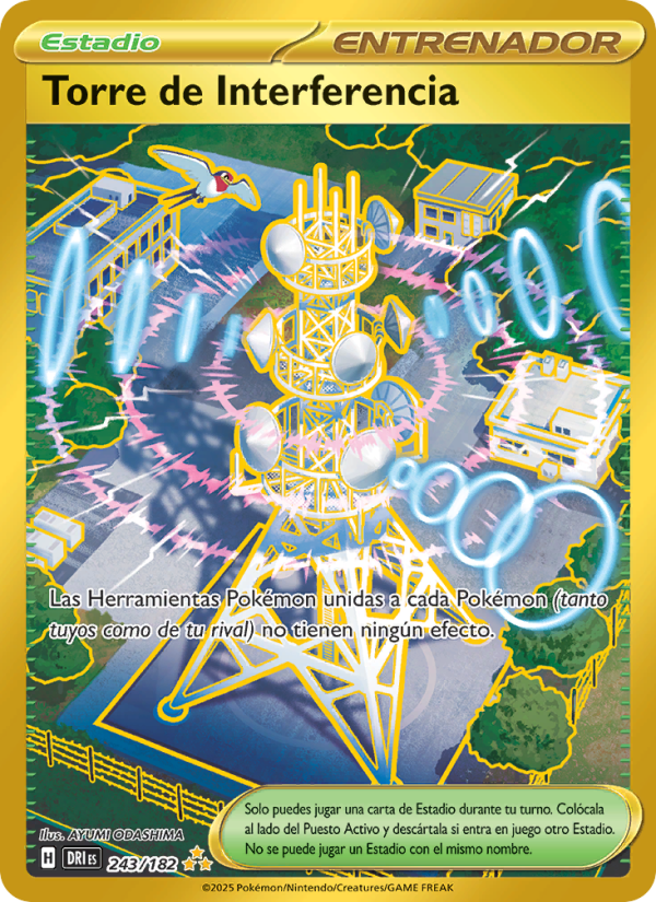 Torre de Interferencia 243 — Destined Rivals (Spanish Pokémon TCG card)