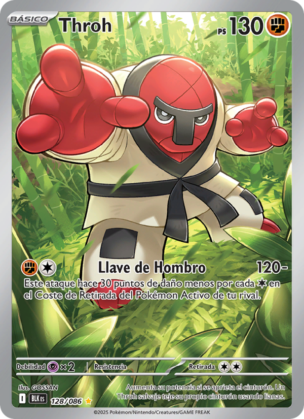 Throh 128 — Schwarze Blitze (Spanish Pokémon TCG card)
