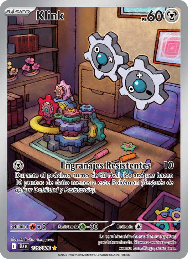 Klink 139 — Schwarze Blitze (Spanish Pokémon TCG card)