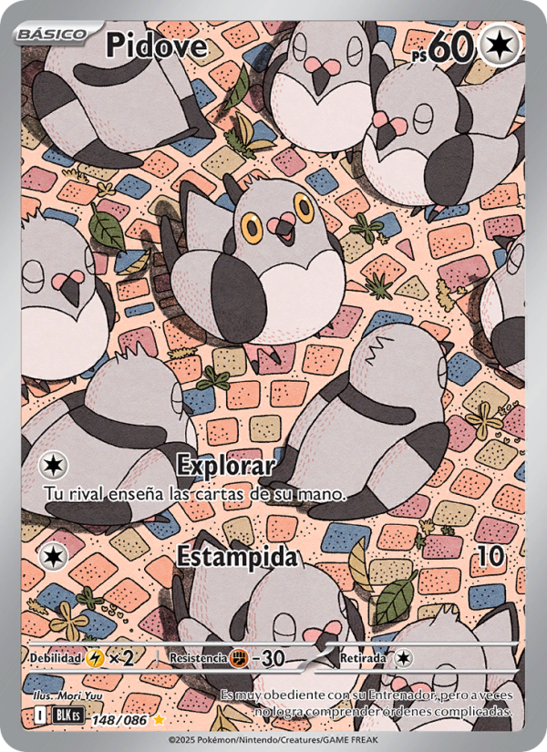Pidove 148 — Schwarze Blitze (Spanish Pokémon TCG card)