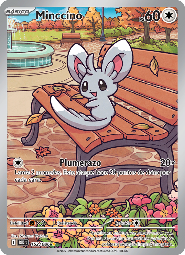 Minccino 152 — Schwarze Blitze (Spanish Pokémon TCG card)