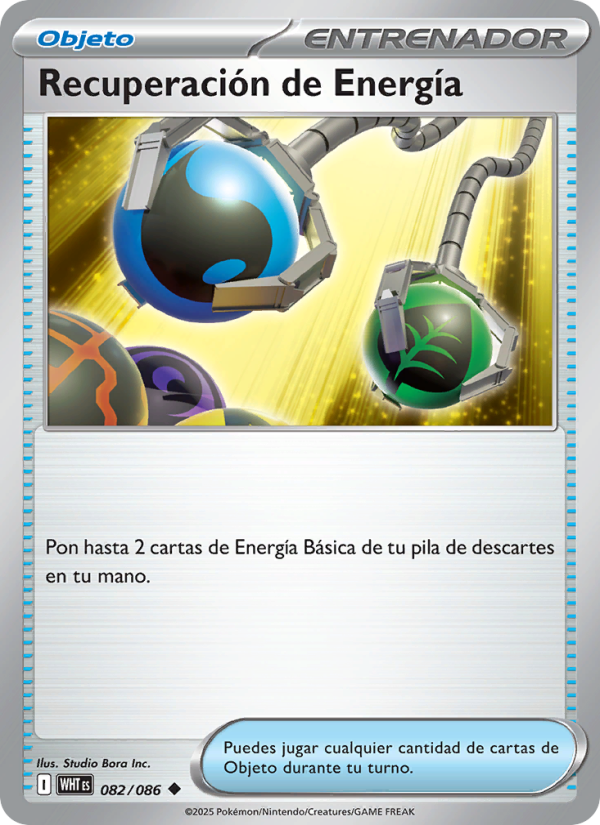 Recuperación de Energía 082 — Weiße Flammen (Spanish Pokémon TCG card)