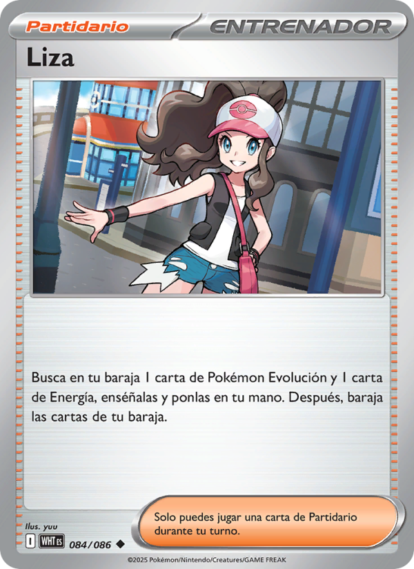 Liza 084 — Weiße Flammen (Spanish Pokémon TCG card)
