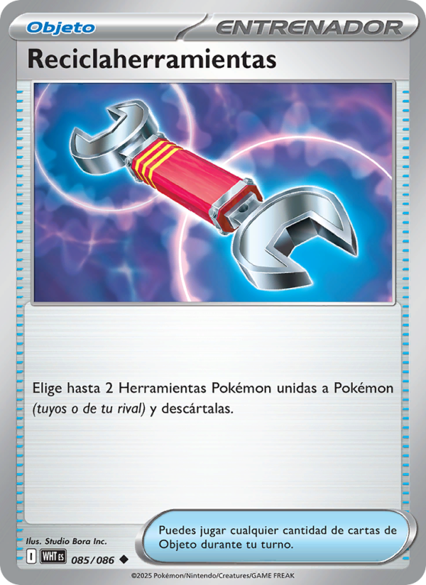 Reciclaherramientas 085 — Weiße Flammen (Spanish Pokémon TCG card)