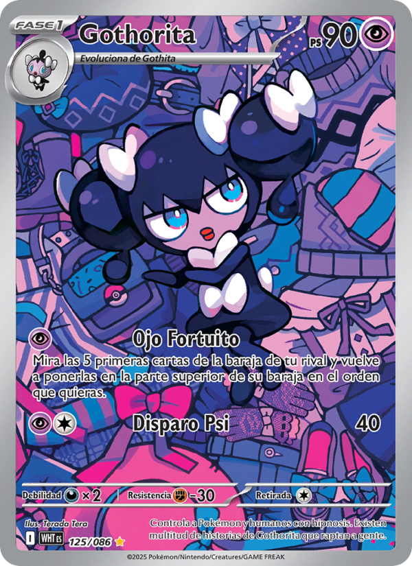 Gothorita 125 — Weiße Flammen (Spanish Pokémon TCG card)