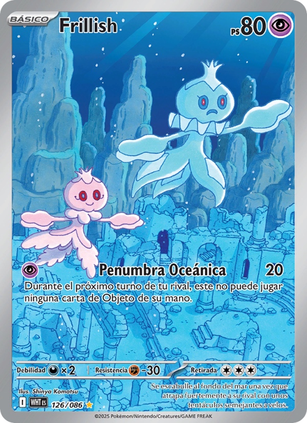 Frillish 126 — Weiße Flammen (Spanish Pokémon TCG card)