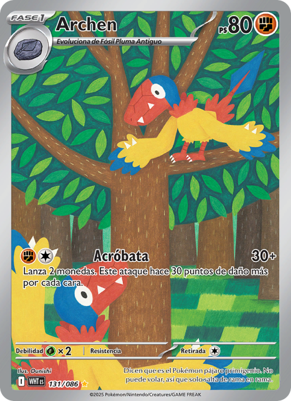 Archen 131 — Weiße Flammen (Spanish Pokémon TCG card)