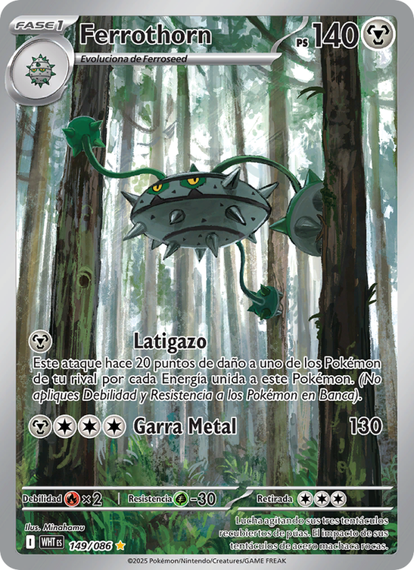 Ferrothorn 149 — Weiße Flammen (Spanish Pokémon TCG card)