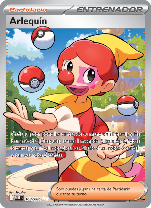 Arlequín 163 — Weiße Flammen (Spanish Pokémon TCG card)