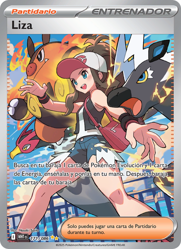 Liza 171 — Weiße Flammen (Spanish Pokémon TCG card)