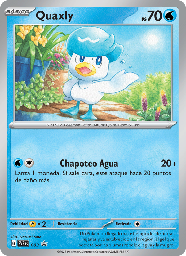 Quaxly 003 — SVP Black Star Promos (Spanish Pokémon TCG card)