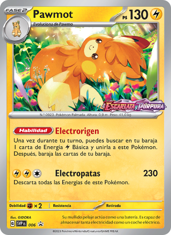 Pawmot 006 — SVP Black Star Promos (Spanish Pokémon TCG card)