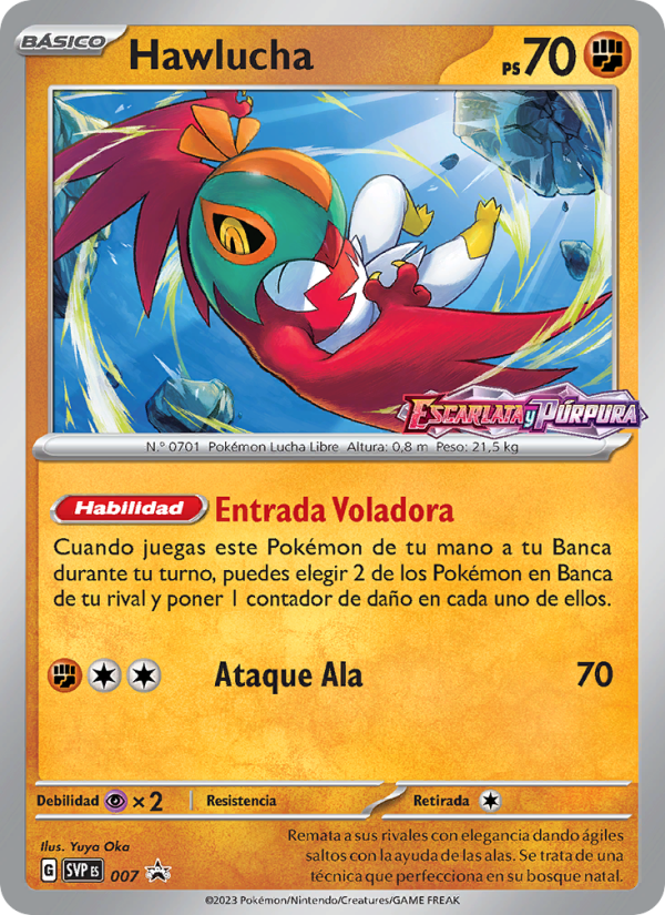 Hawlucha 007 — SVP Black Star Promos (Spanish Pokémon TCG card)