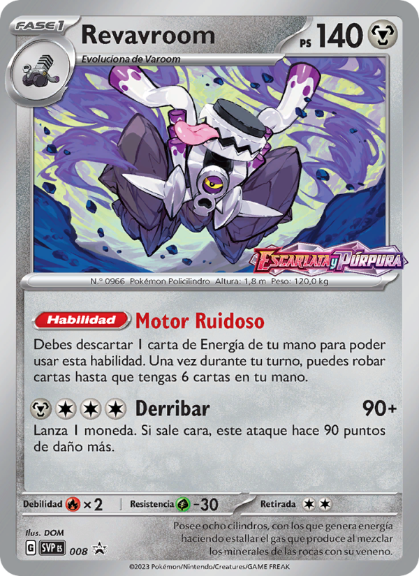 Revavroom 008 — SVP Black Star Promos (Spanish Pokémon TCG card)