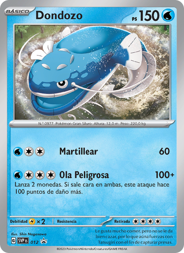 Dondozo 012 — SVP Black Star Promos (Spanish Pokémon TCG card)