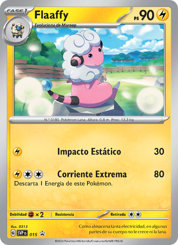 Flaaffy 015 — SVP Black Star Promos (Spanish Pokémon TCG card)