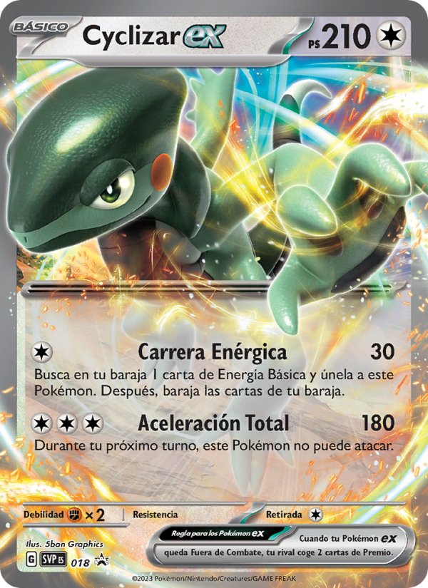 Cyclizar ex 018 — SVP Black Star Promos (Spanish Pokémon TCG card)