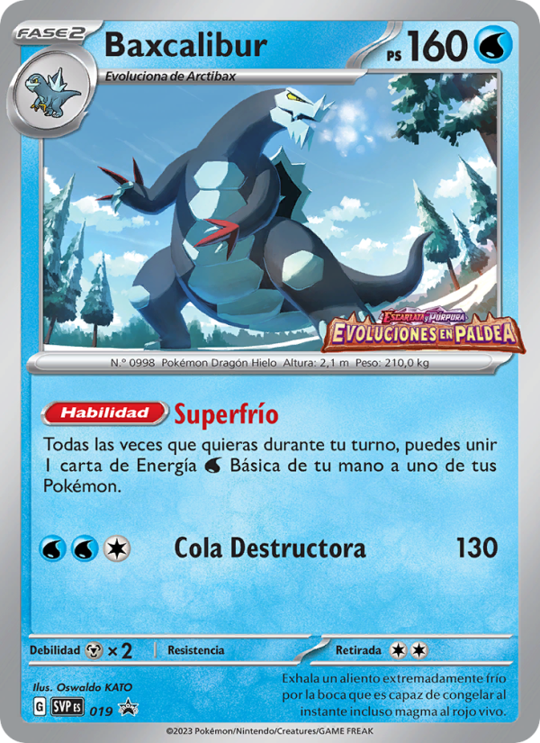 Baxcalibur 019 — SVP Black Star Promos (Spanish Pokémon TCG card)