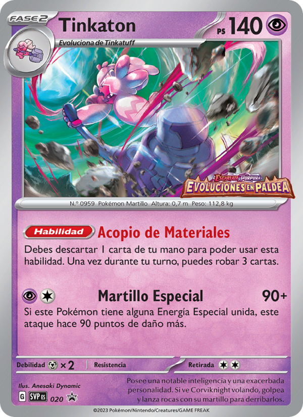 Tinkaton 020 — SVP Black Star Promos (Spanish Pokémon TCG card)