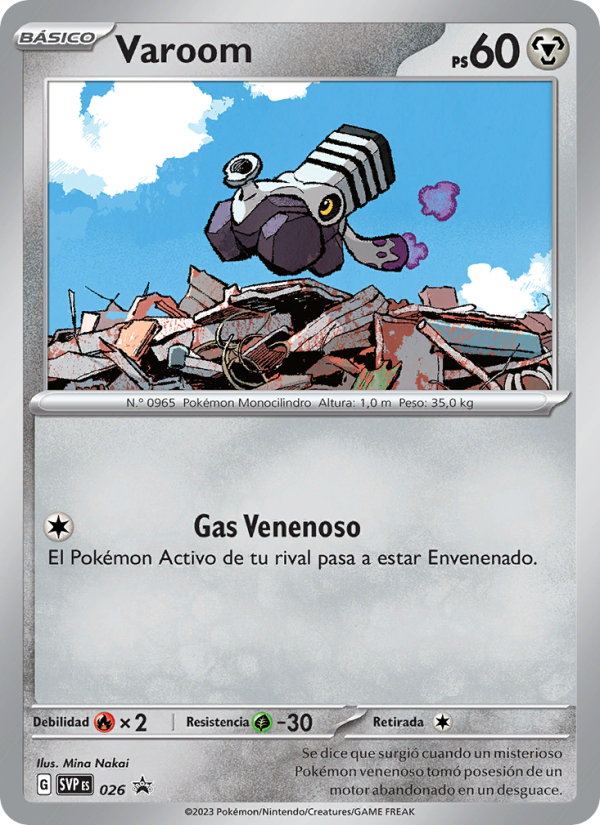 Varoom 026 — SVP Black Star Promos (Spanish Pokémon TCG card)