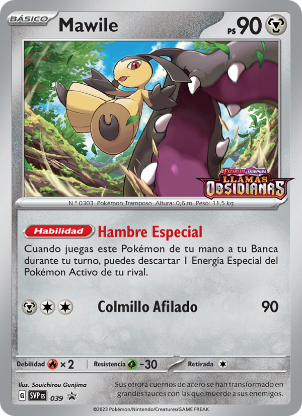 Mawile 039 — SVP Black Star Promos (Spanish Pokémon TCG card)